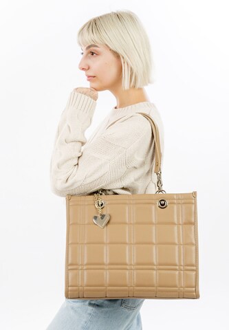 Shopper 'Dahlia' di Emily & Noah in beige