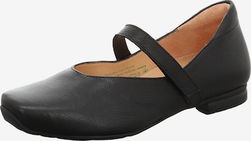 THINK! Riemchenballerina in Schwarz: Vorderseite