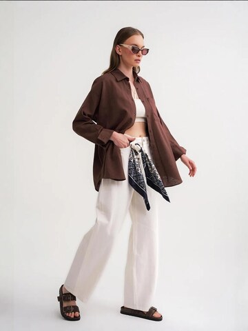 Camicia da donna di MixRay in marrone