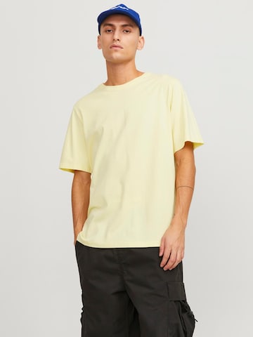 Slim fit Maglietta di JACK & JONES in giallo: frontale