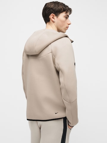 Nike Sportswear Bluza rozpinana 'TCH FLC' w kolorze beżowy