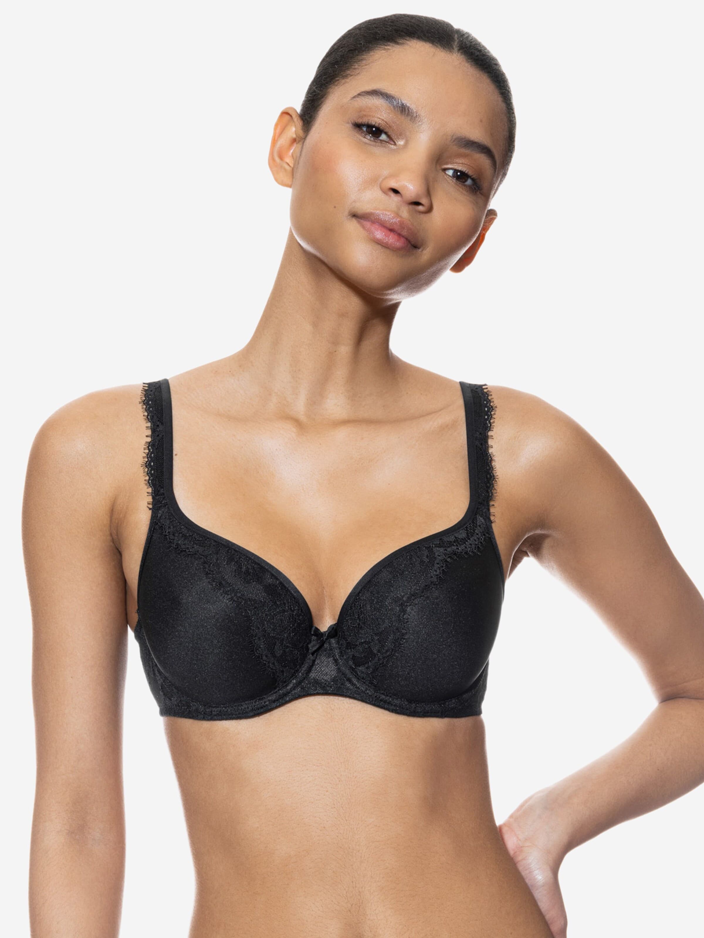 Mey Classic Bra 'Amazing' in Black: front