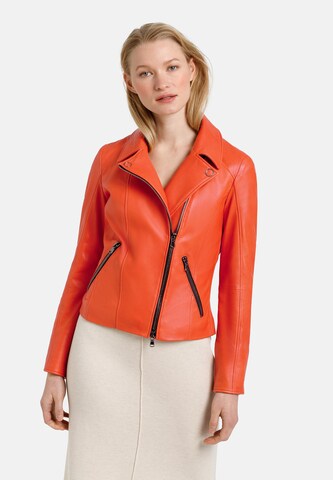 Werner Christ Lederjacke 'Carina' in Orange: predná strana