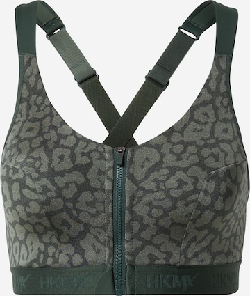 HKMX Bralette Sports Bra in Green: front