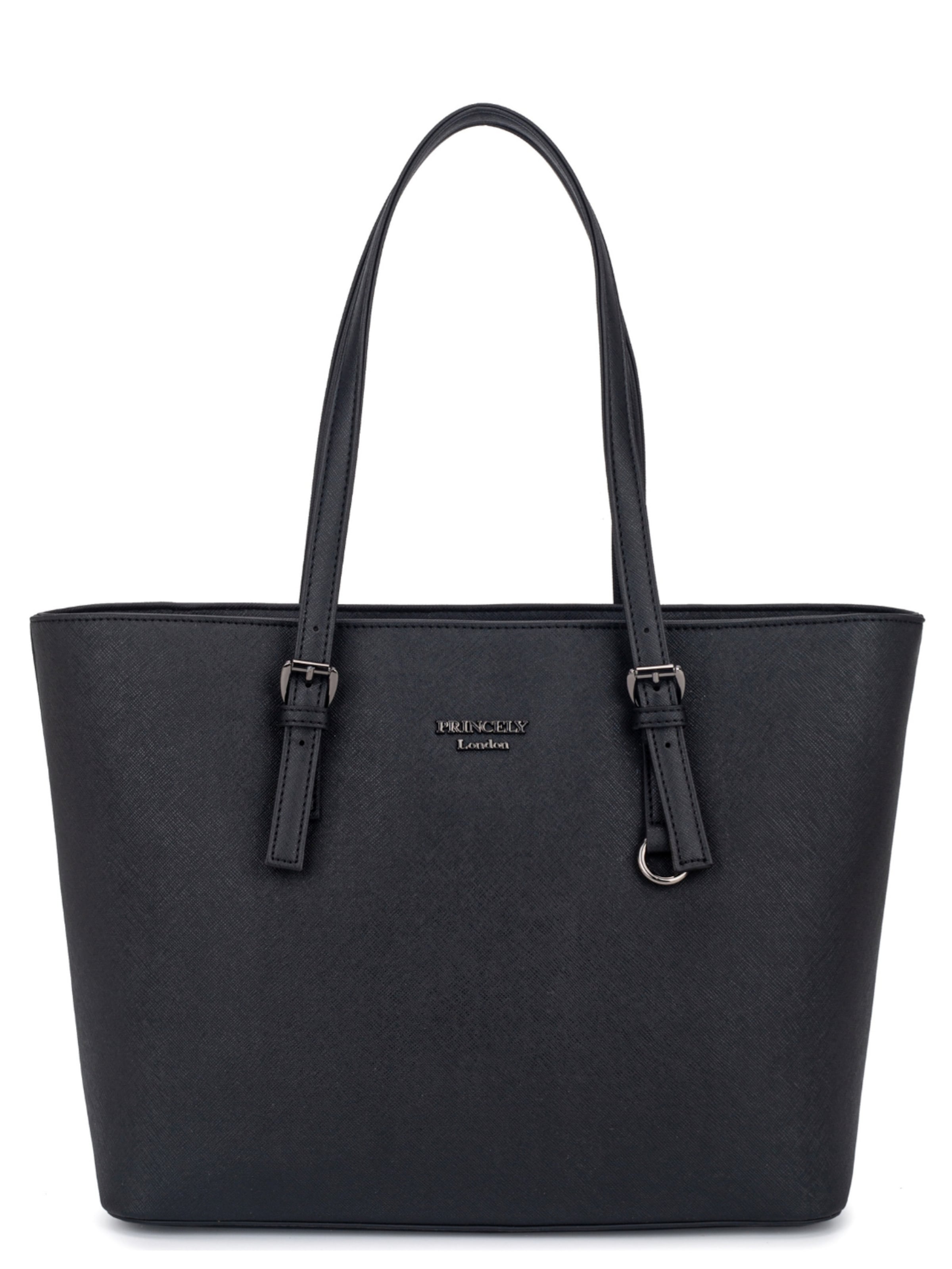 Cabas 'Beverly' Princely London en noir : devant