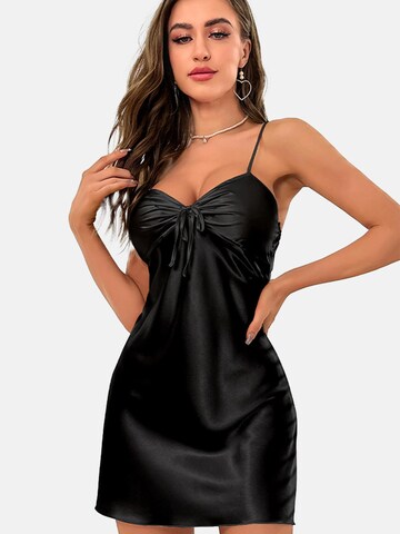 ORGANZA Lingerie Negligée 'Satin Negligé' in Schwarz