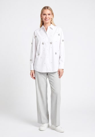 usha WHITE LABEL Blouse in White