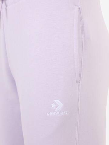 CONVERSE Tapered Trousers 'CLASSIC FIT WEARERS LEFT STAR CHEV EMB F' in Purple