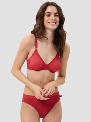 BeeDees T-shirt Bra 'Bügel-BH Microfun W' in Red