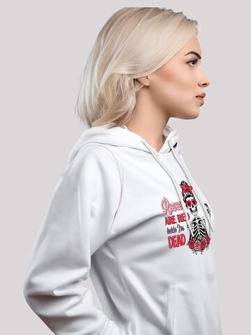 F4NT4STIC Sweatshirt 'Anti Valentinstag Roses Are Red' in White