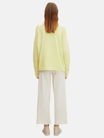 TOM TAILOR DENIM Sweater in Yellow