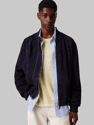 Veste mi-saison Calvin Klein en bleu : devant
