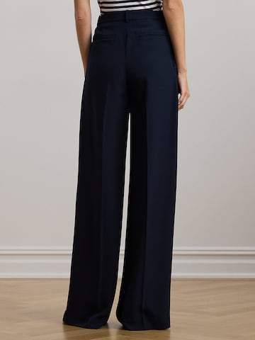 Lauren Ralph Lauren Wide Leg Hose in Blau