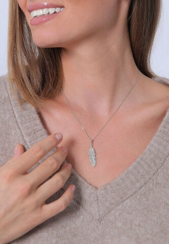 ELLI Kette 'Feder' in Silber