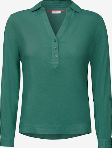 CECIL Bluse in Unifarbe in Grün: Vorderseite