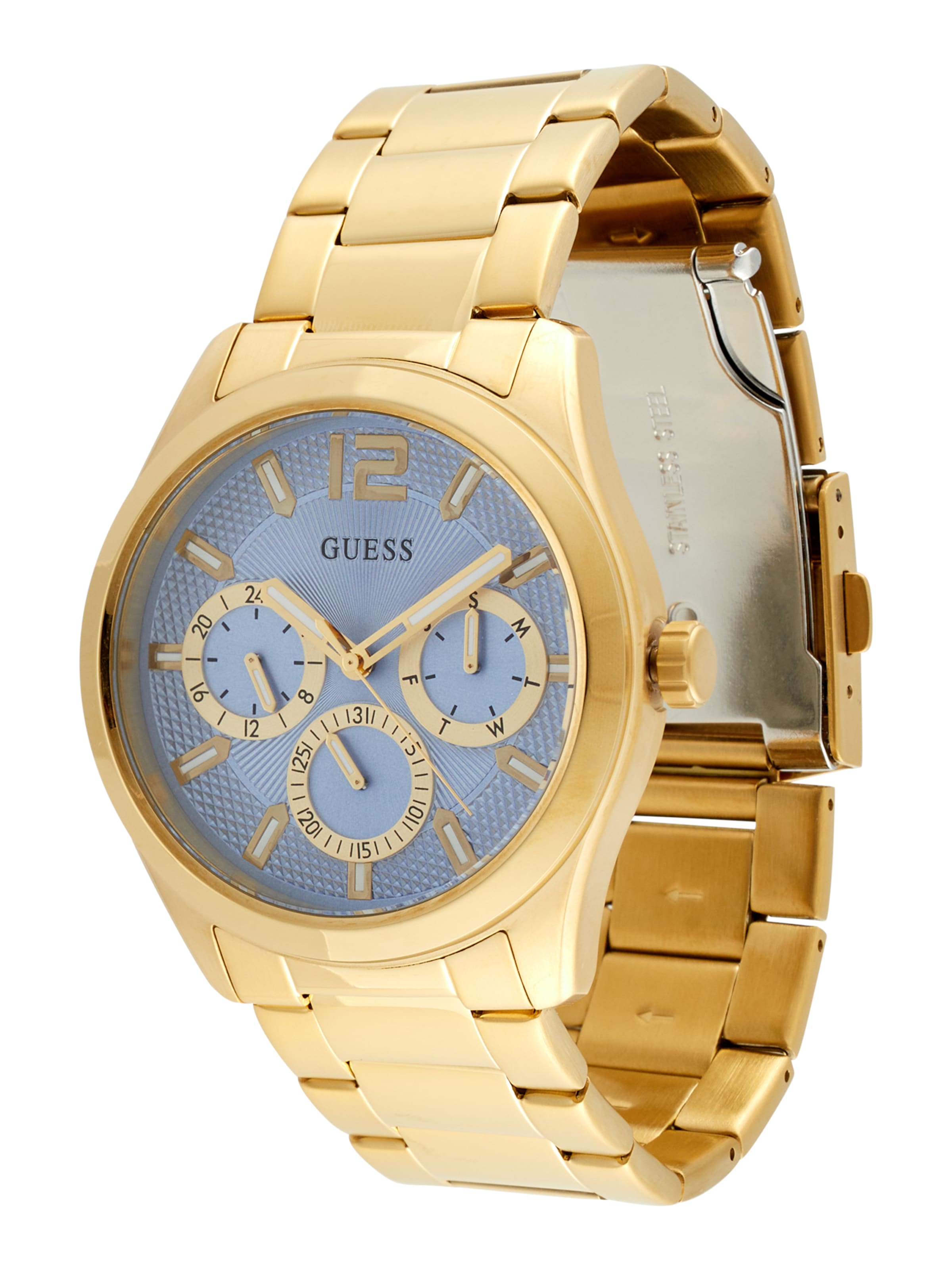 Orologio analogico GUESS di colore blu colomba / oro / nero, Visualizzazione prodotti