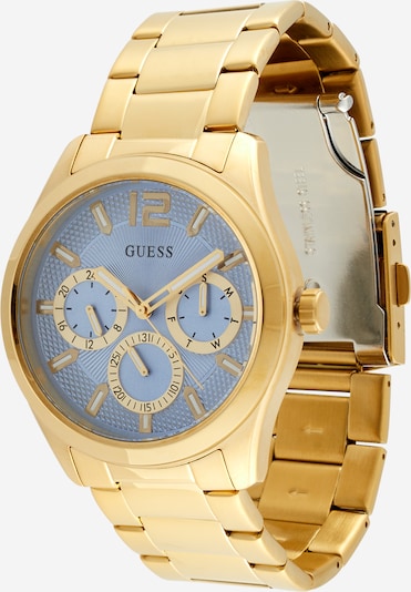 GUESS Uhr in taubenblau / gold / schwarz, Produktansicht