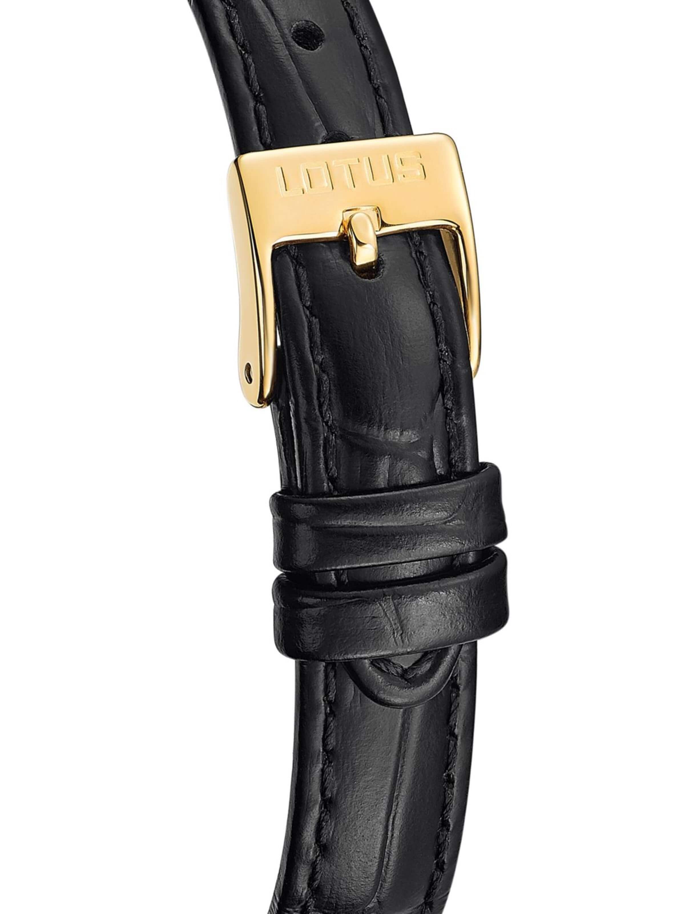 Lotus Analoguhr 'Date watch Square Series'‌‌‌ in Schwarz