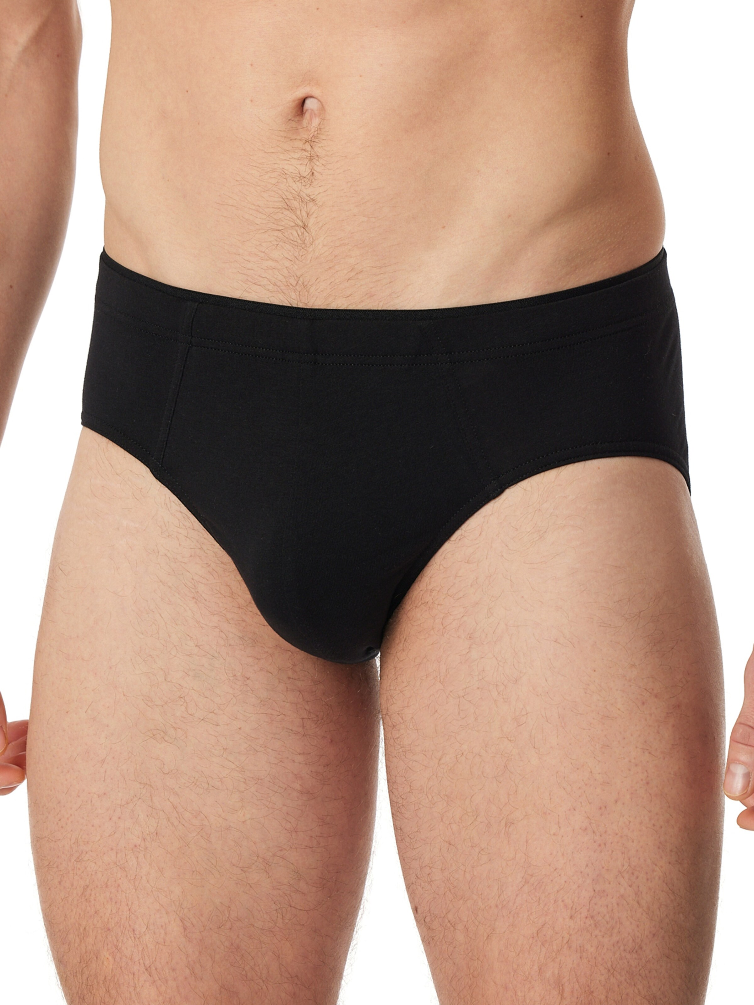 SCHIESSER Slip in Zwart: voorkant