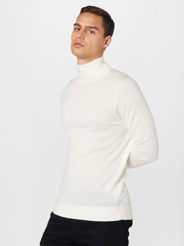 Calvin Klein Pulover | bela barva: sprednja stran