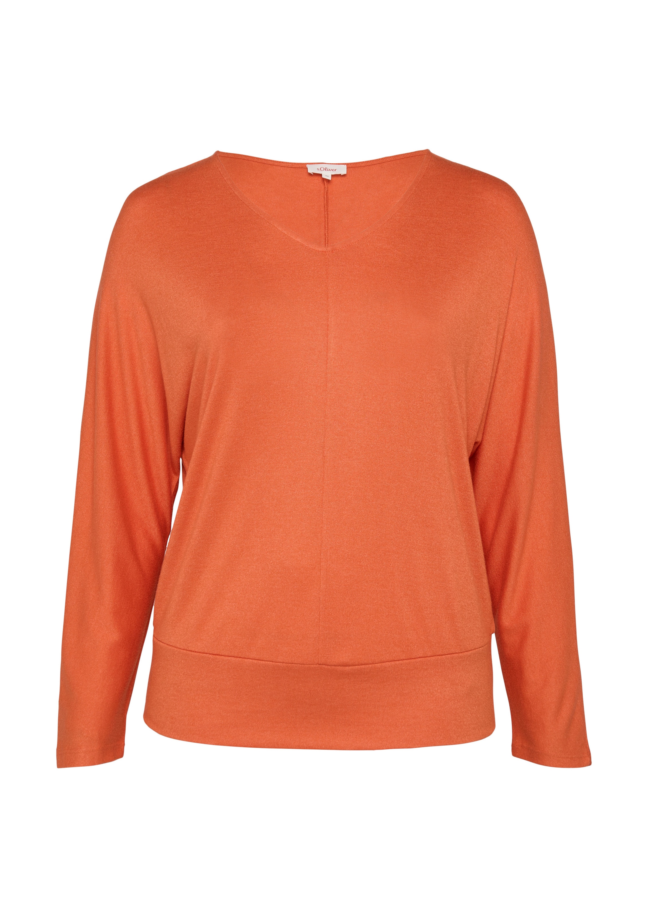 s.Oliver Red Label Plus Shirt in Oranje: voorkant