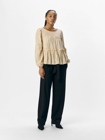 OBJECT Bluse i beige