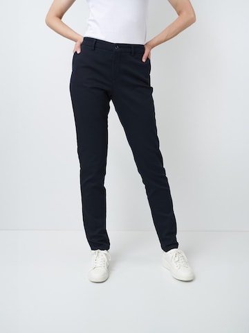 Slimfit Pantaloni chino 'Chiva 8002' di W. Wegener in blu: frontale