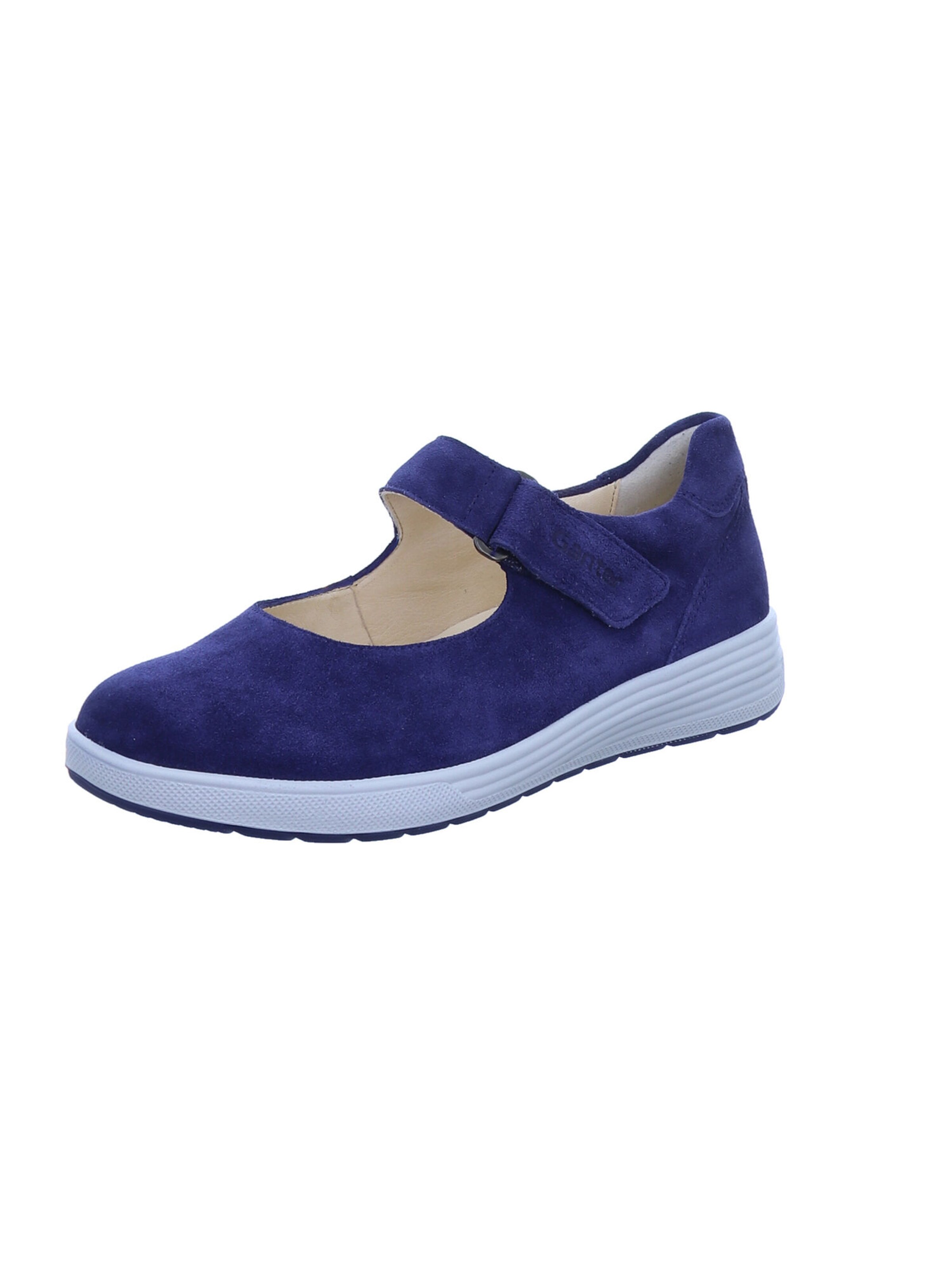 Ganter Strap ballerina 'Gerda' in Blue: front