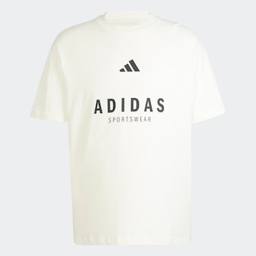 T-Shirt fonctionnel ADIDAS SPORTSWEAR en blanc : devant
