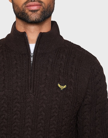 Threadbare Pullover 'Swindon' in Braun