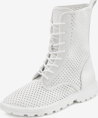 Botine LASCANA pe alb, Vizualizare produs