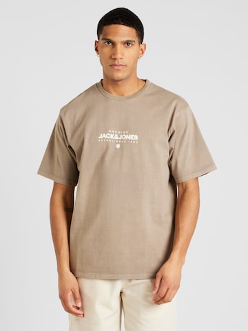 JACK & JONES Bluser & t-shirts 'HUXI' i brun: forside
