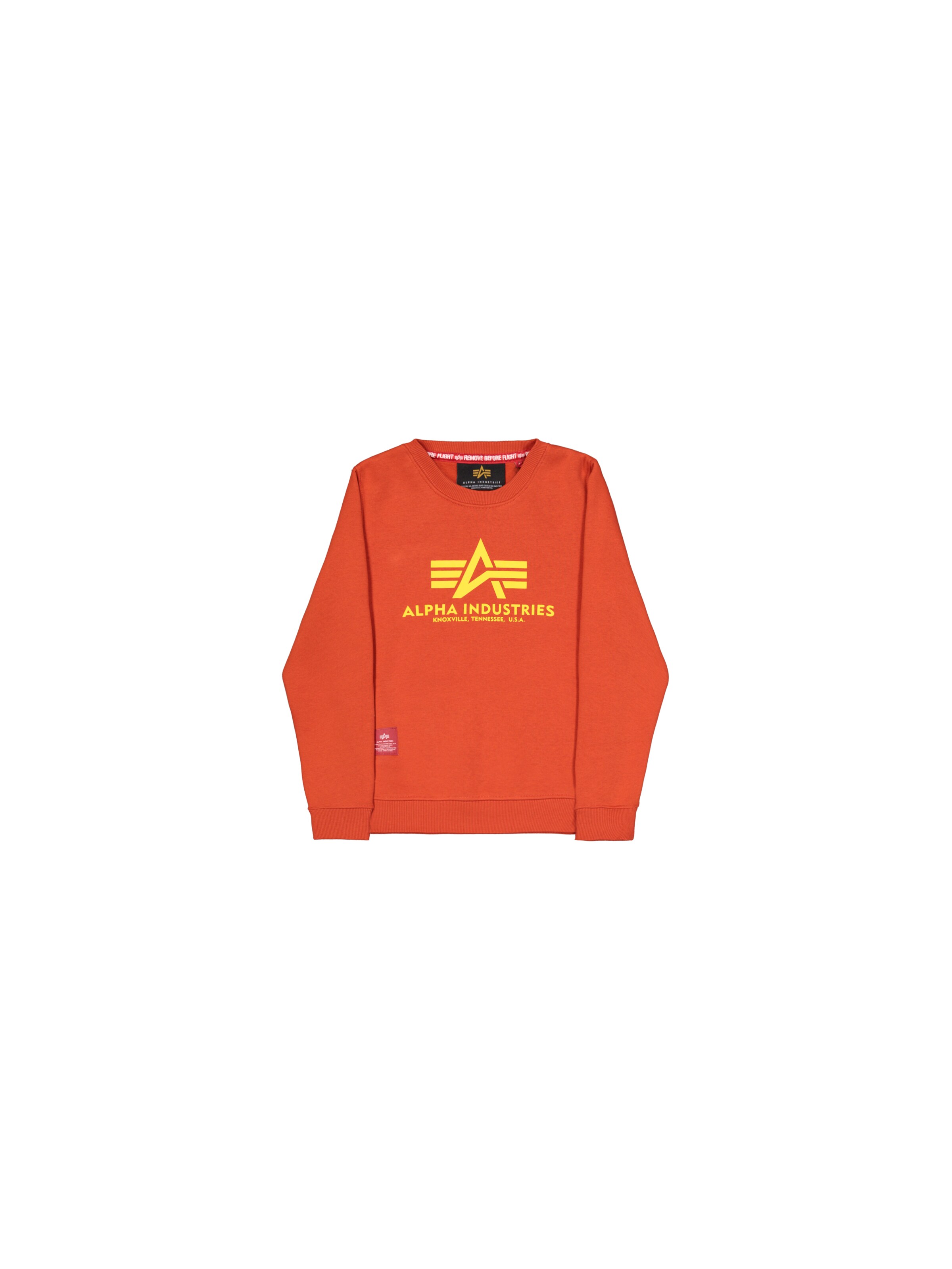 ALPHA INDUSTRIES Bluza w kolorze czerwony: przód