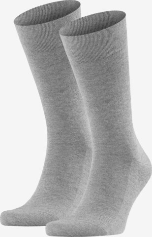 FALKE Athletic Socks in Grey: front