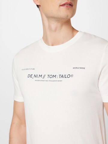 TOM TAILOR DENIM Bluser & t-shirts i hvid