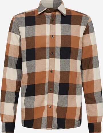 Chemise 'Gudmund' Only & Sons en marron : devant