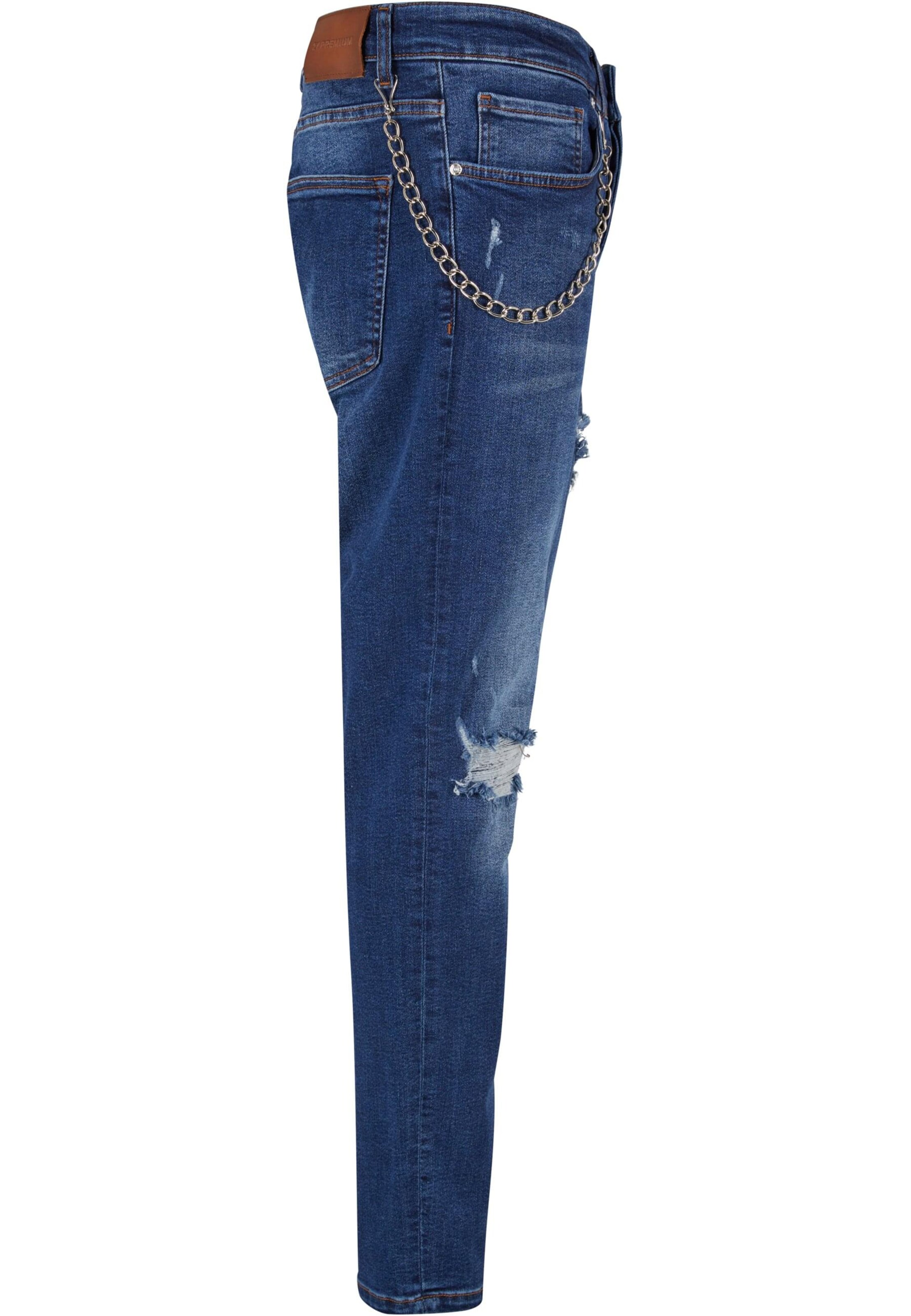 2Y Premium Regular Jeans in Blau