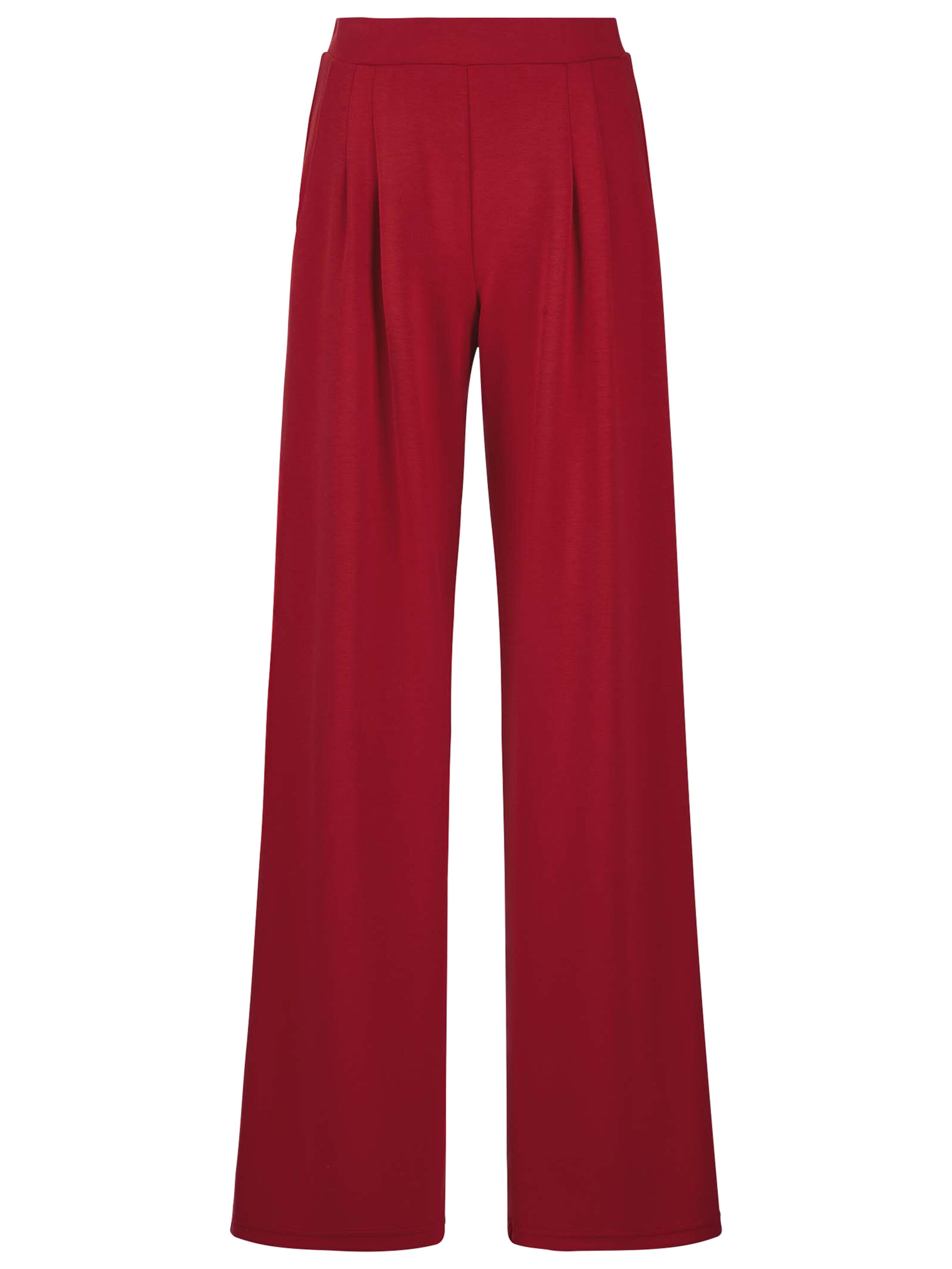 MADELEINE Pantalon à pince en rouge foncé, Vue avec produit