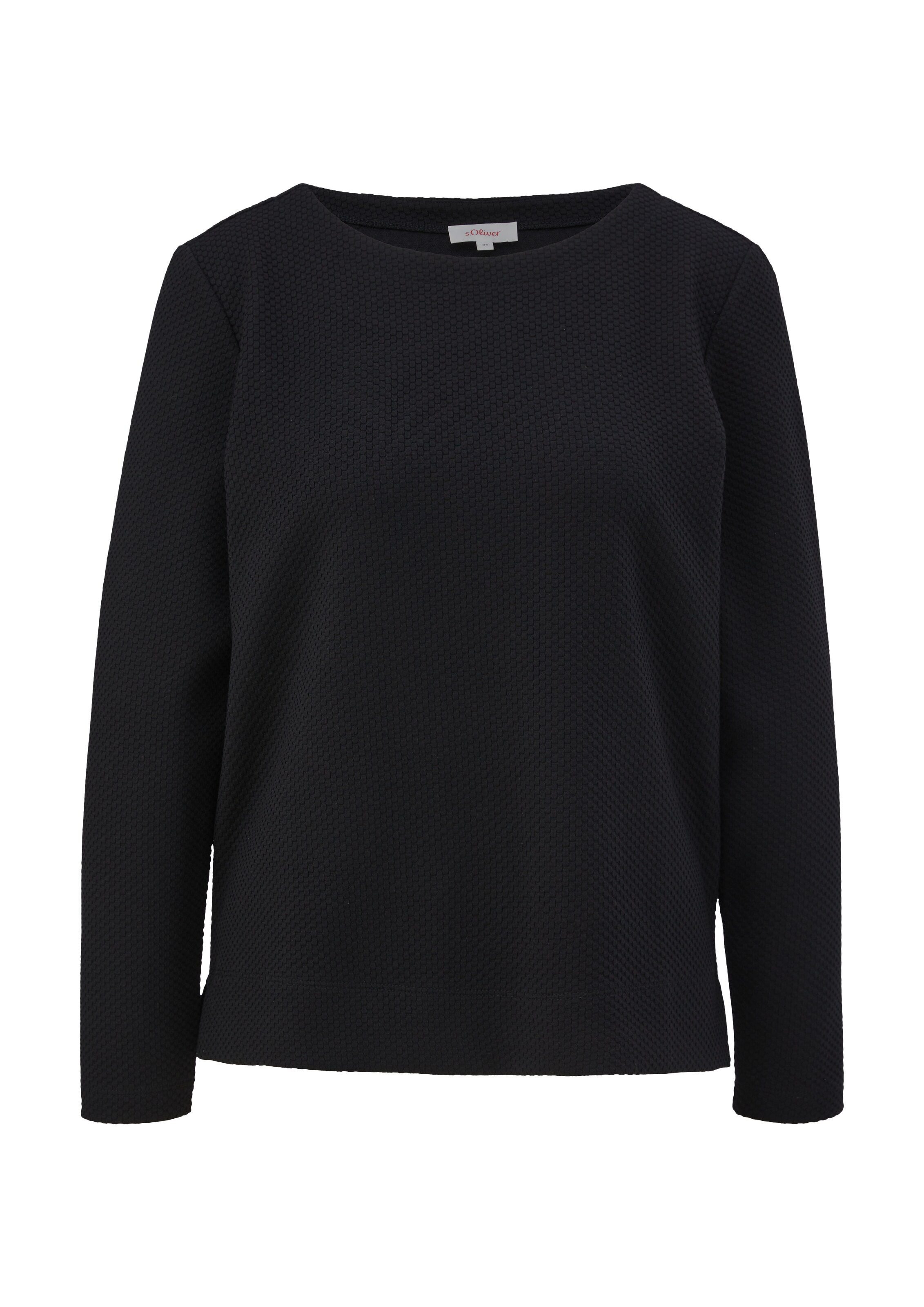 s.Oliver Pullover in Schwarz: Vorderseite