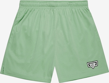 Bucketz Loose fit Trousers in Green: front