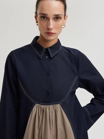 Touché Privé Kjole 'Color Block Dress' i blå