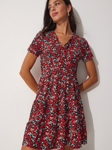 Happiness İstanbul Jurk in Rood: voorkant