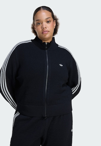 ADIDAS ORIGINALS Gebreid vest 'Firebird' in Zwart: voorkant