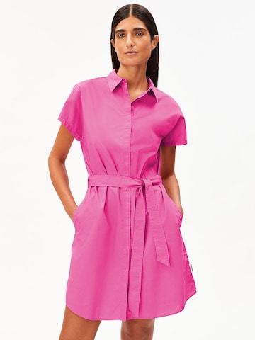 ARMEDANGELS Jurk 'LARISAANA' in Roze: voorkant