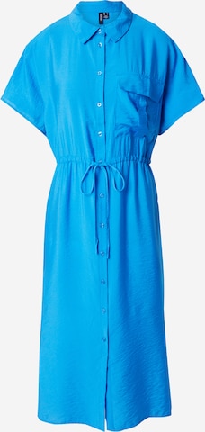 VERO MODA Skjortklänning 'IRIS' i blå: framsida
