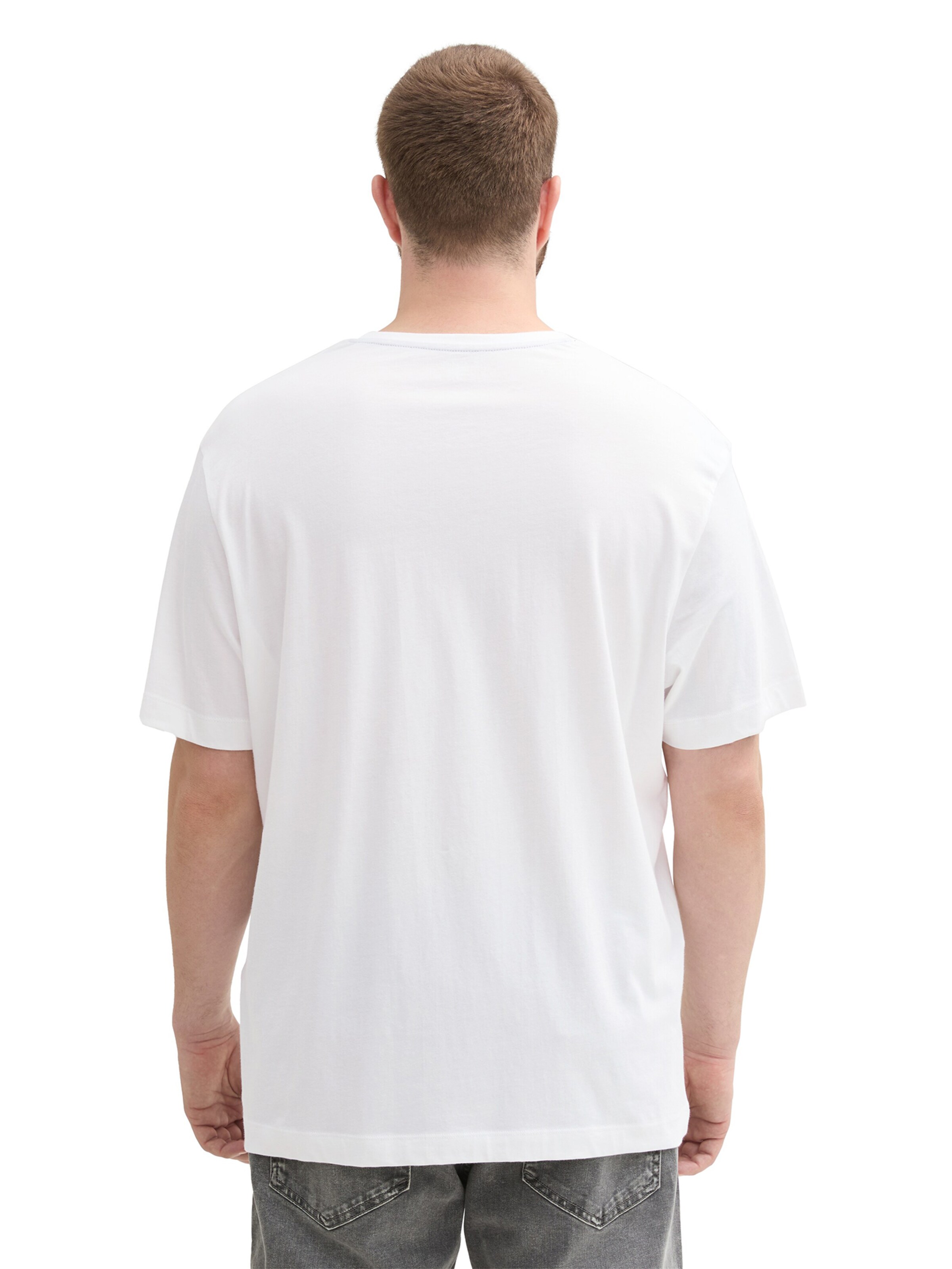 TOM TAILOR Men + Shirt in White