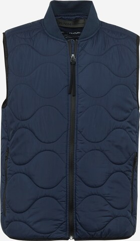 Gilet TOM TAILOR DENIM en bleu : devant