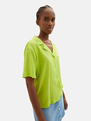 TOM TAILOR DENIM Blouse in Green