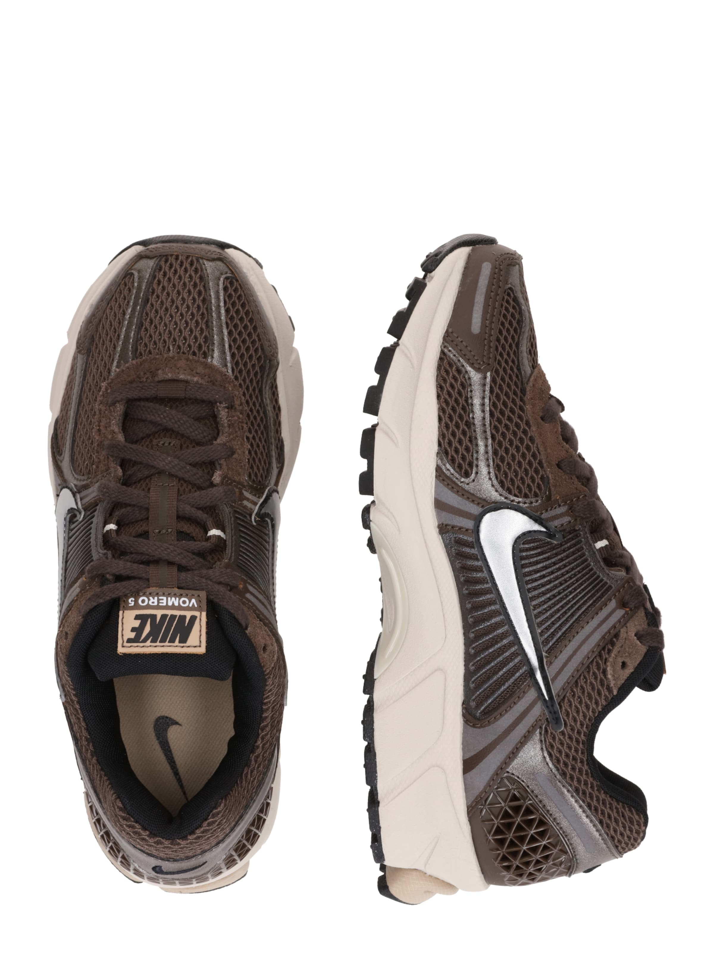 Nike Sportswear Низкие кроссовки 'ZOOM VOMERO 5' в Коричневый: сбоку