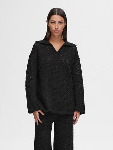 SELECTED FEMME Sweater in Black: front
